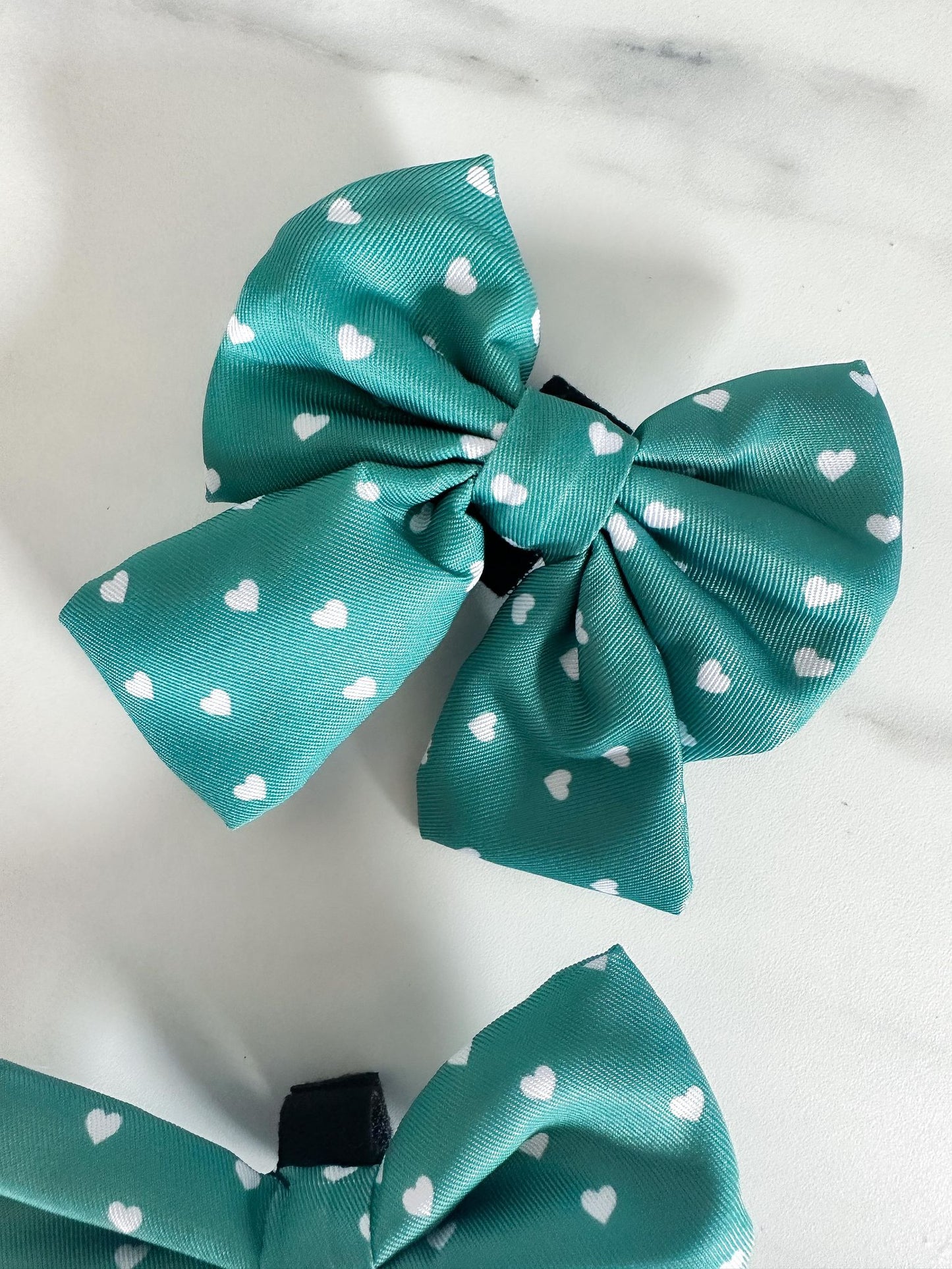 Sailor Bow - Hjerter - Grøn
