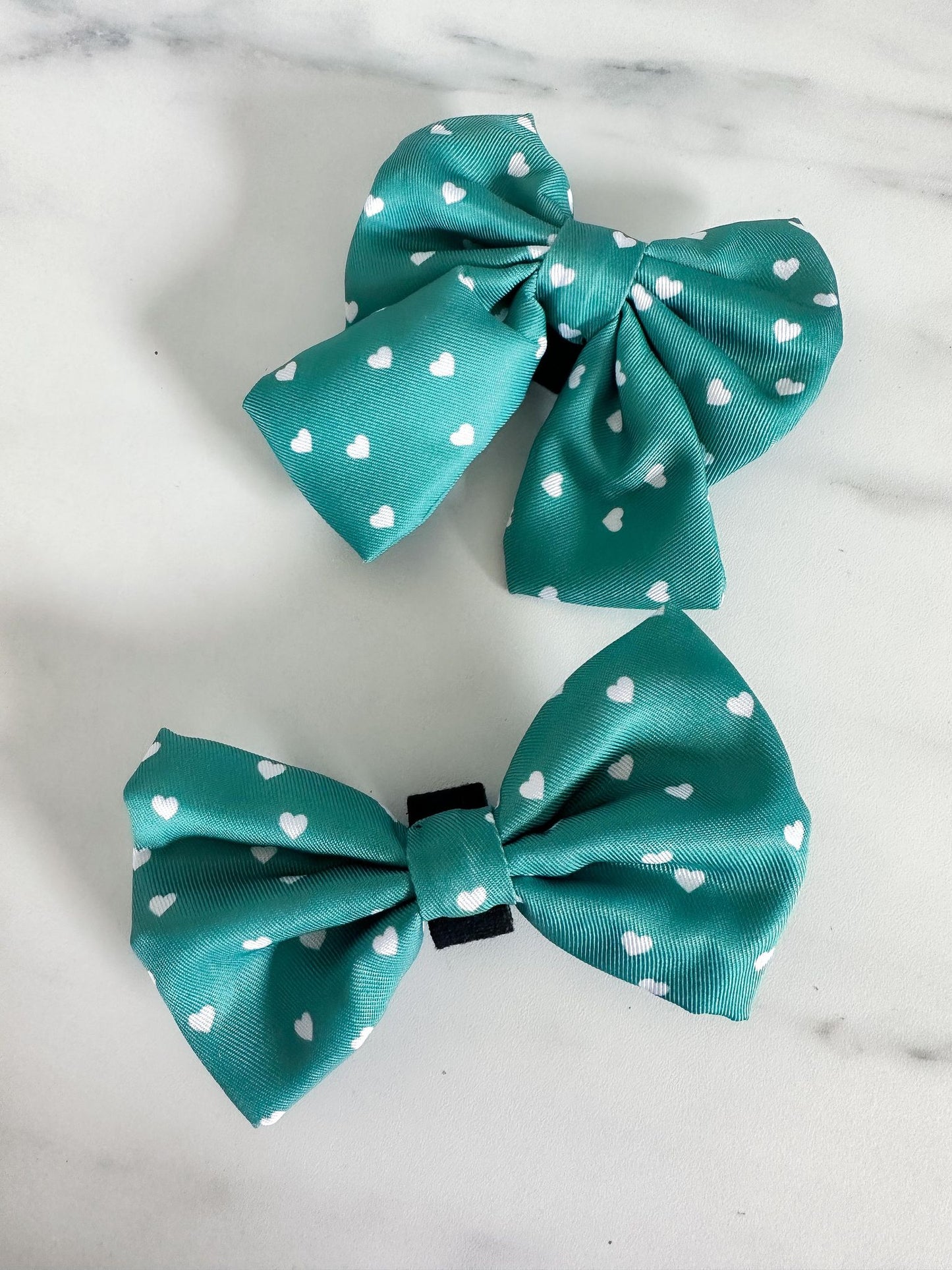 Sailor Bow - Hjerter - Grøn