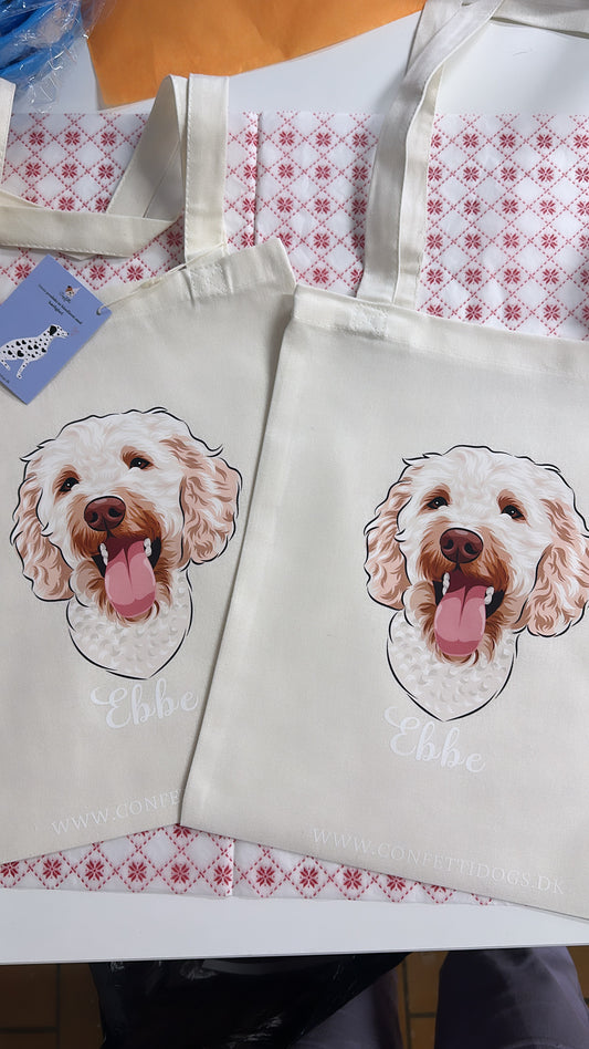 Dit dyr på lille mulepose - Farveportræt