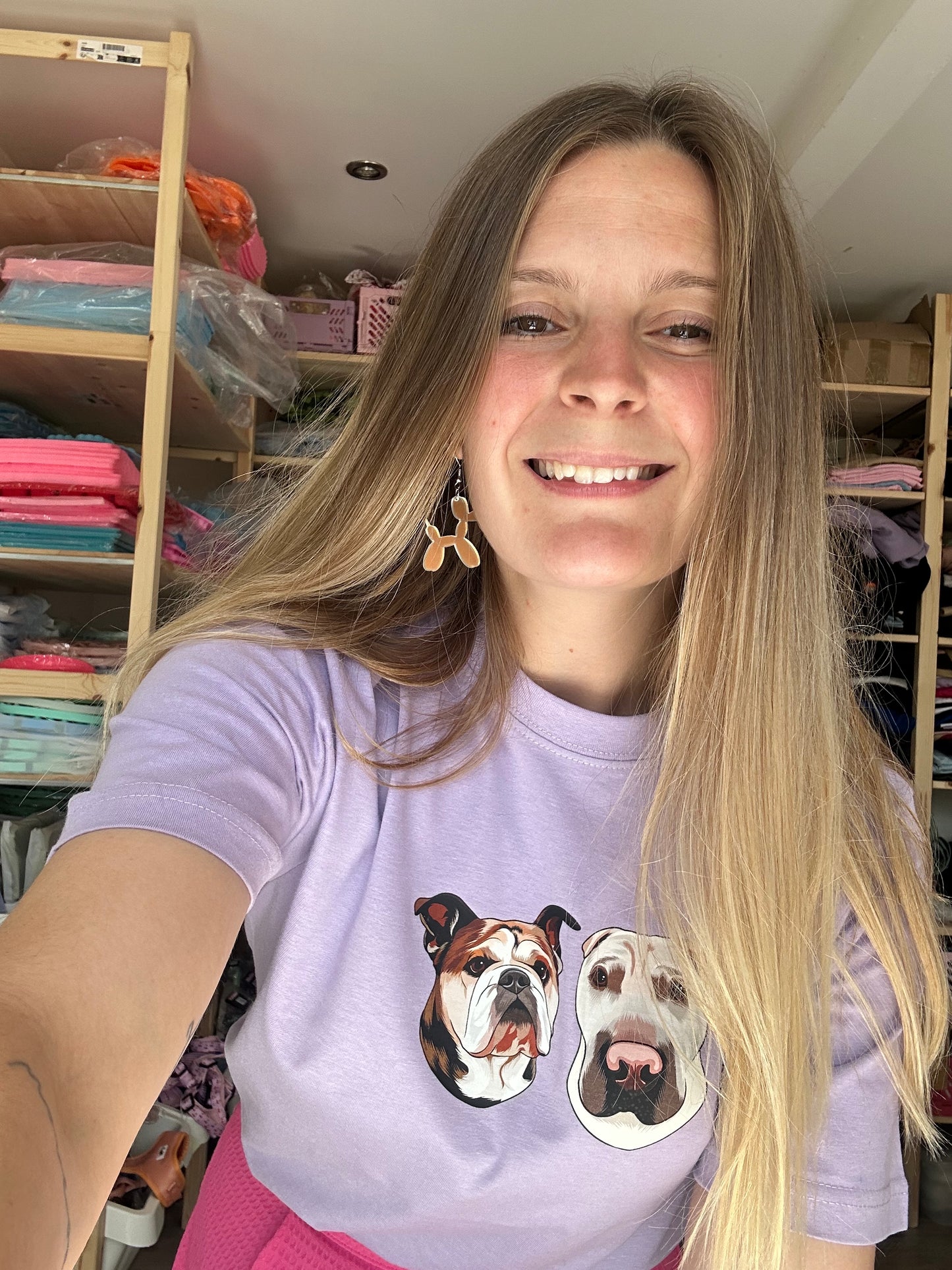 Dit dyr på T-shirt - Farveportræt