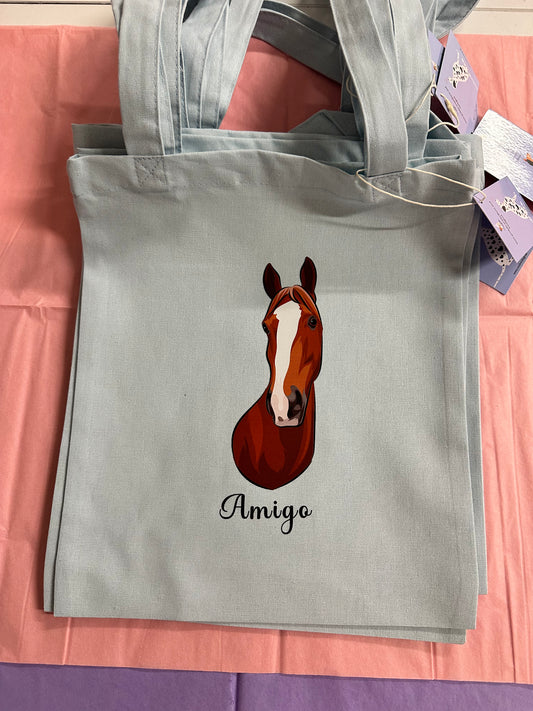 Dit dyr på lille mulepose - Farveportræt