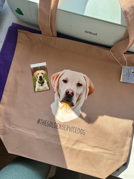 Dit dyr på mulepose - Farveportræt