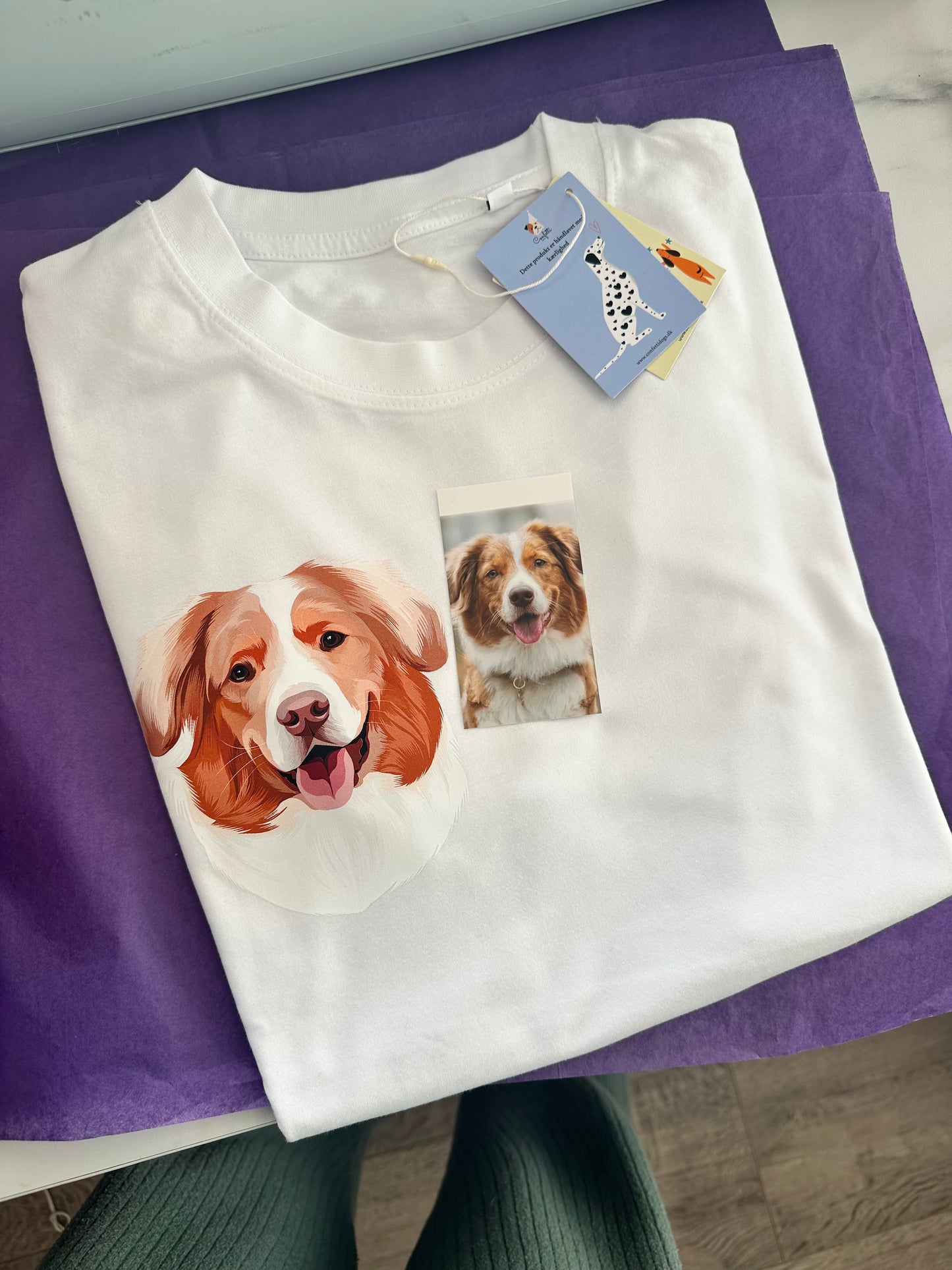 Dit dyr på T-shirt - Farveportræt
