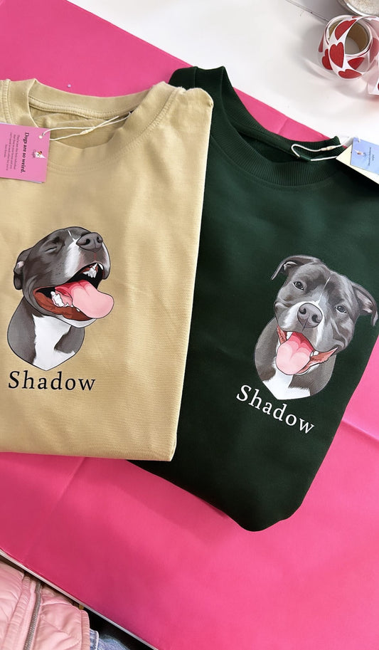 Dit dyr på T-shirt - Farveportræt