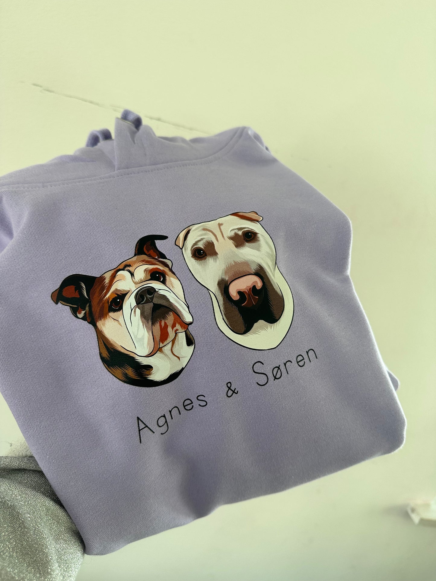 Dit dyr på hoodie - Farveportræt