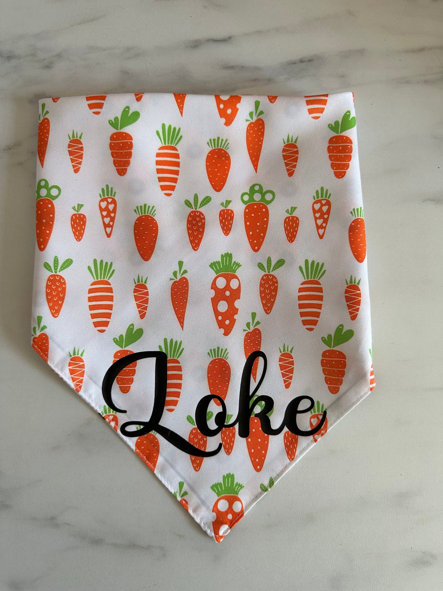 Påske Bandana - Carrot-ride (Vendbar)
