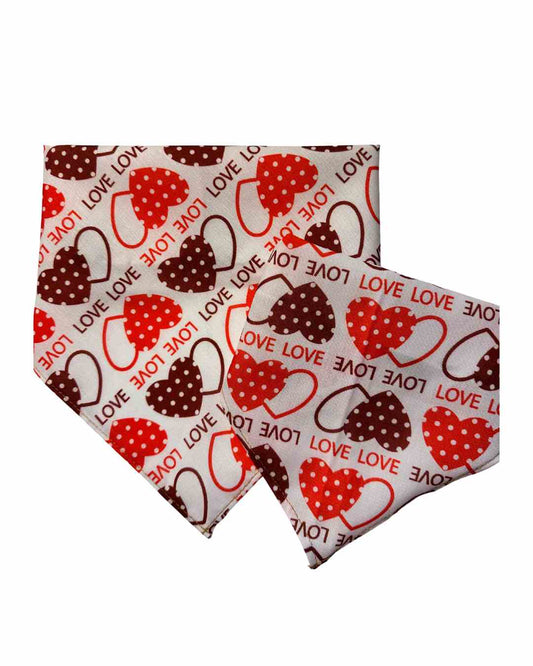 Valentines Bandana - Love Hearts