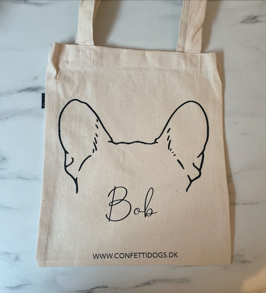 Din hunds ører på lille mulepose