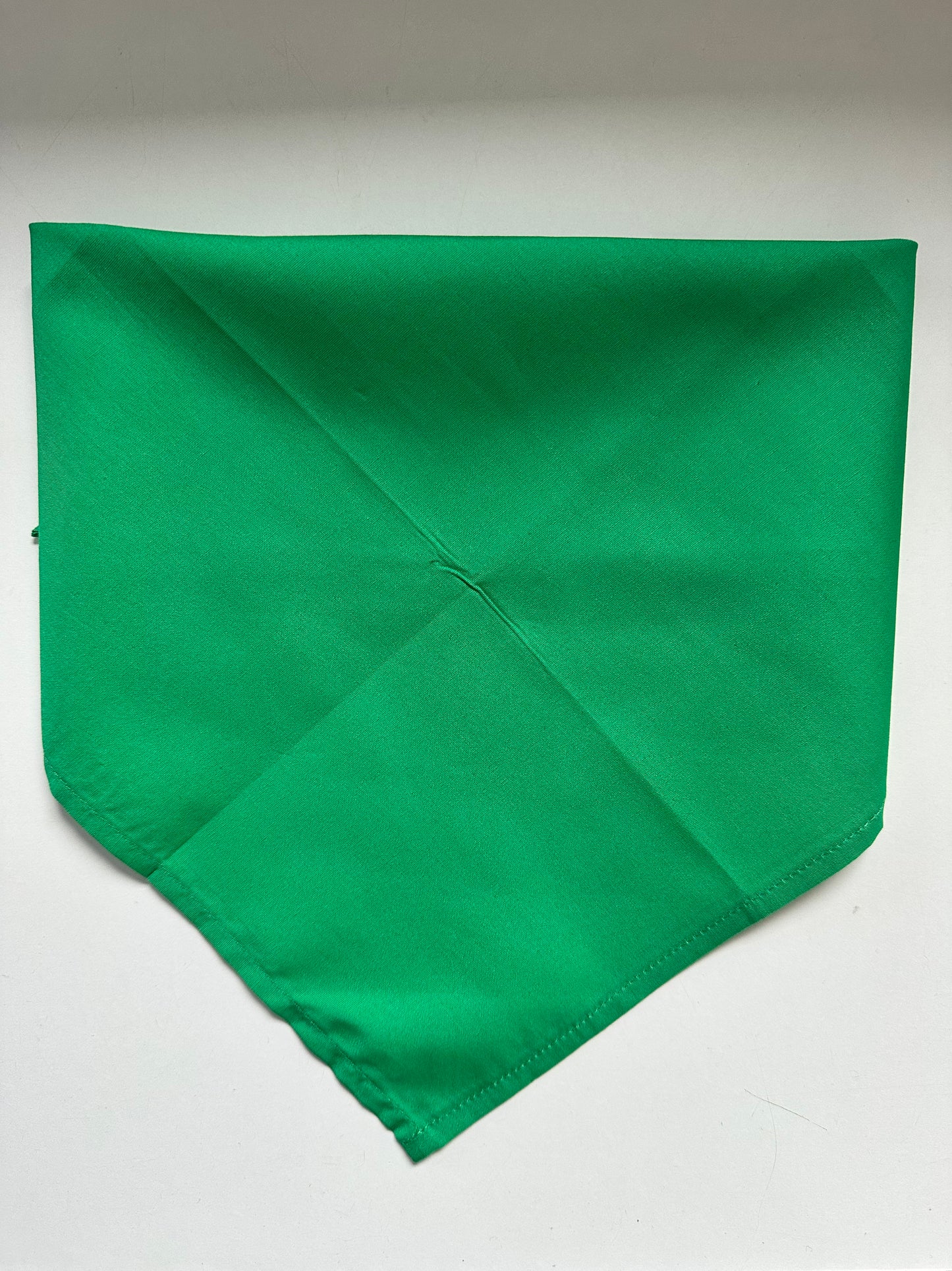 Ensfarvet Bandana - Mørkegrøn
