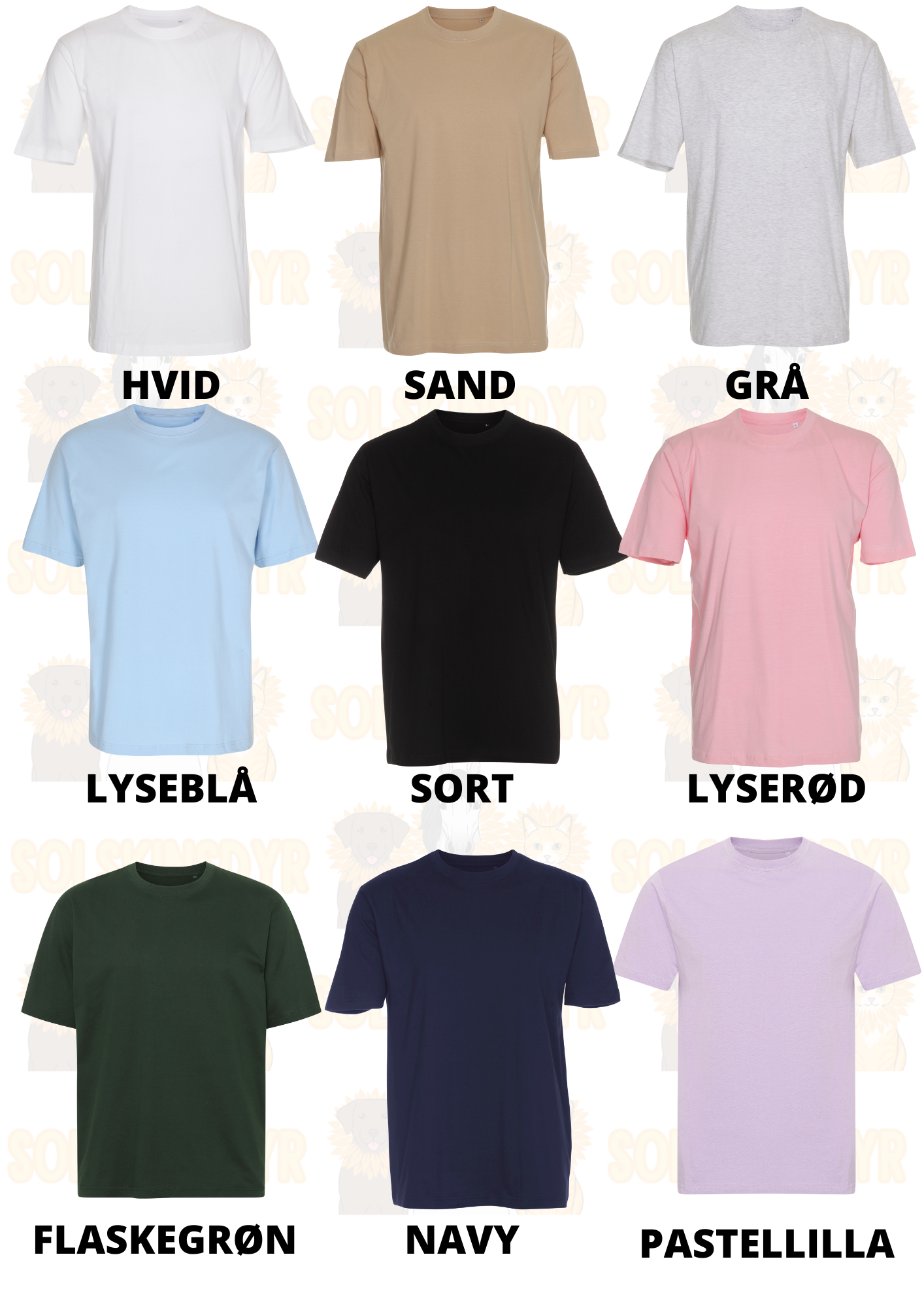 Dit dyr på T-shirt - Farveportræt